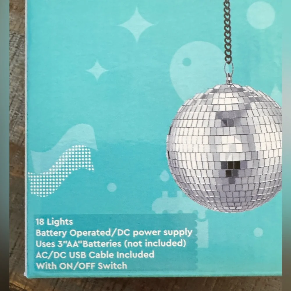 NWT Party Strobe Light & Disco Ball Perfect for Disco Party Kids Party Halloween
